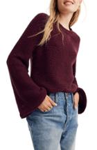 Women's Madewell Wide Sleeve Pullover Sweater - Red