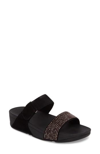 Women's Fitflop(tm) Lulu Popstud Wedge Slide Sandal