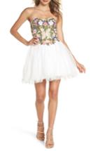 Women's Blondie Nites Embroidered Lace Fit & Flare Dress - Ivory