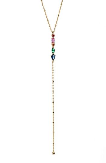 Women's Argento Vivo Rainbow Y-necklace
