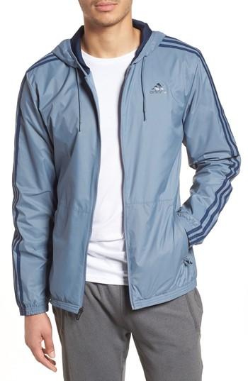 Men's Adidas Essentials Wind Jacket - Blue