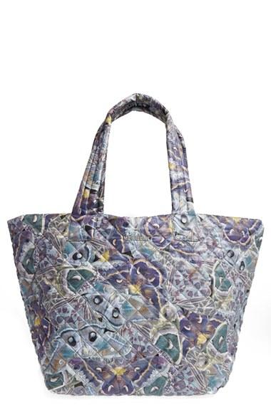 Mz Wallace 'medium Metro' Quilted Oxford Nylon Tote - Yellow
