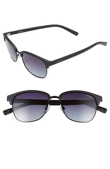 Women's Polaroid Eyewear 55mm Polarized Sunglasses - Matte Black/ Polarized