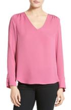 Women's Joie Theda V-neck Silk Blouse - Pink