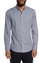 Men's Zachary Prell Kapur Slim Fit Check Sport Shirt, Size - Red
