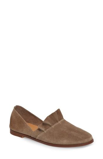 Women's Klub Nico Gabbie Ruffle D'orsay Flat M - Beige
