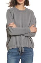 Women's Madewell Drawstring Sweatshirt, Size - Grey