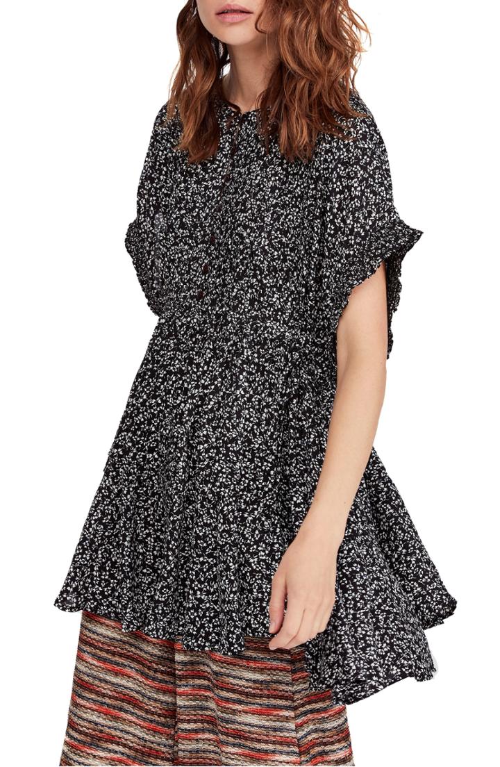 Women's Free People One Fine Day Minidress - Black