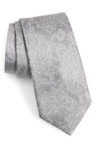 Men's Calibrate Dunsford Paisley Silk Blend Tie, Size - Metallic