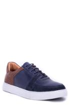 Men's Robert Graham Chadwick Paisley Tooled Sneaker .5 M - Blue