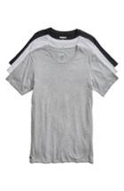 Men's Lacoste 3-pack Slim Fit Crewneck T-shirts - Black