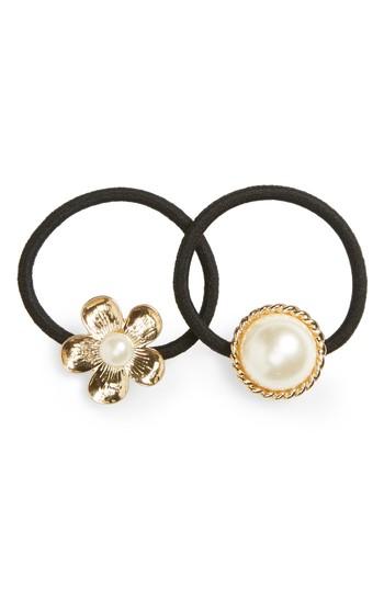 Cara 2-pack Embellished Ponytail Holders