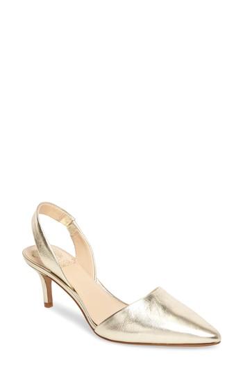 Women's Vince Camuto Kolissa Slingback Pump .5 M - Metallic