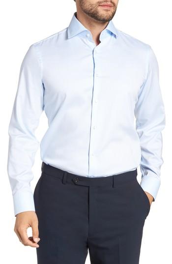 Men's Boss Gerald Regular Fit Solid Dress Shirt .5 - Blue