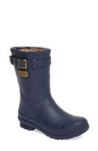 Women's Pendleton Embossed Short Rain Boot M - Blue