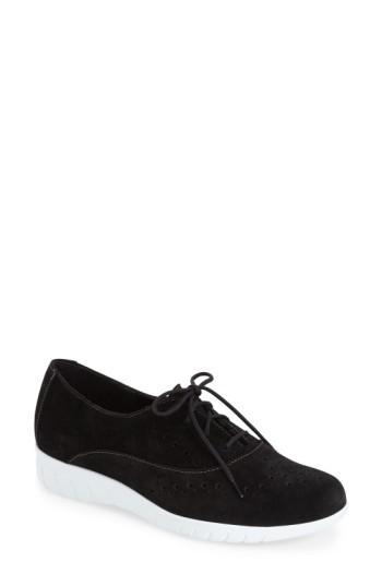 Women's Munro 'wellesley' Oxford Sneaker N - Black