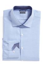 Men's Tailorbyrd Destrehan Trim Fit Non-iron Check Dress Shirt .5 - 32/33 - Blue