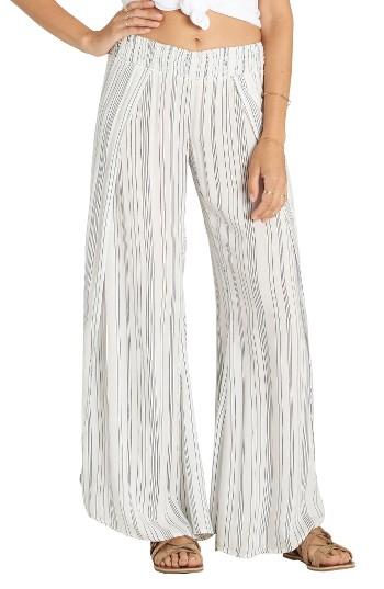 Women's Billabong Wandering Soul Wrap Beach Pants - White