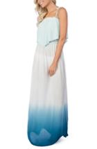 Women's Green Dragon Paloma Dip Dye Cover-up Maxi Dress