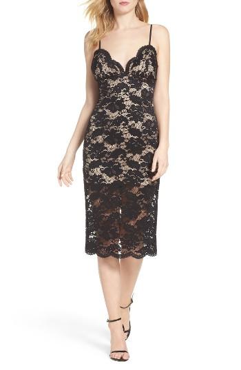 Women's Bardot Floral Lace Slipdress