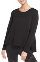 Women's Beyond Yoga Come Together Split Hem Pullover - Black