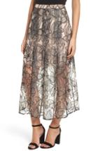 Women's Wayf Pleated Lace Skirt, Size - Black