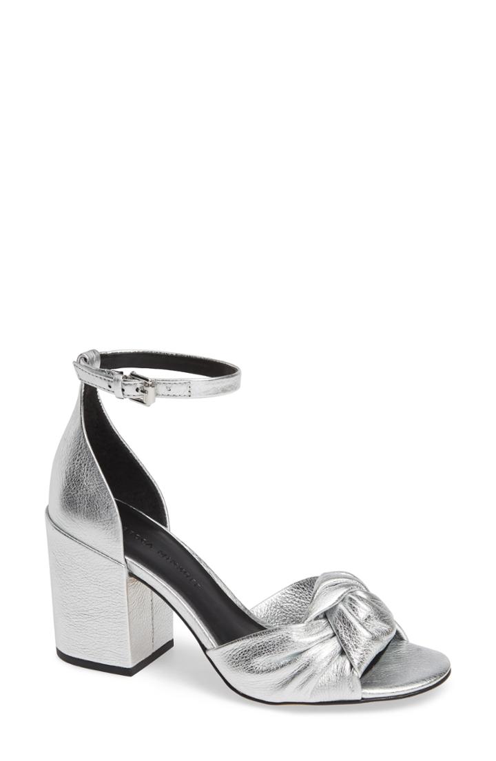 Women's Rebecca Minkoff Capriana Ankle Strap Sandal M - Metallic