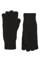 Men's Barbour Carlton Stretch Wool Gloves, Size - Black