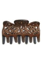 Berry Laser Cutout Hair Clip, Size - Brown