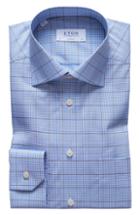 Men's Eton Classic Fit Multicheck Dress Shirt .5 - Blue