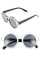Women's Perverse Dr. Who 46mm Sunglasses - White/ Black