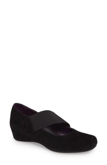 Women's Vaneli Mabel Mary Jane Wedge M - Black