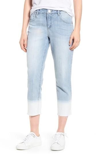 Women's Wit & Wisdom Flex-ellent Bleached Raw Hem Jeans - Blue