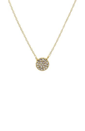 Women's Kris Nations Pave Round Charm Necklace