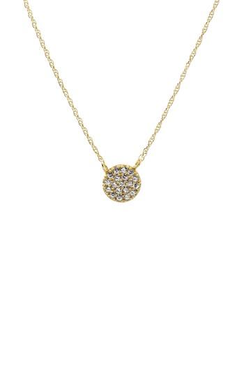 Women's Kris Nations Pave Round Charm Necklace