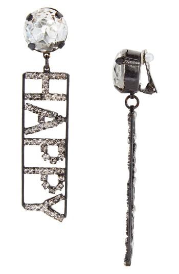 Women's Ashley Williams Happy Crystal Statement Earrings (nordstrom Exclusive)