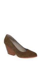 Women's Eileen Fisher 'hawk' Block Heel Pump M - Green