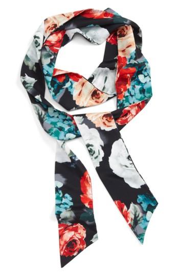 Women's Cara Floral Print Skinny Scarf