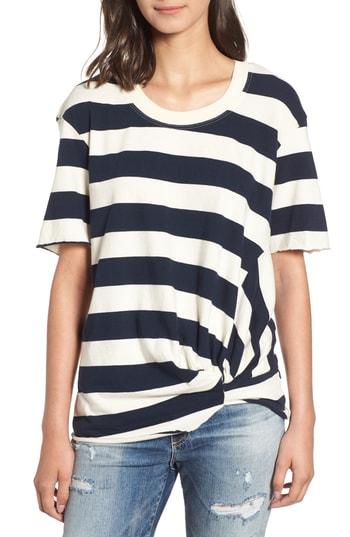 Women's Stateside Stripe Twist Tee - Ivory