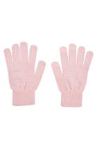 Women's Topshop Star Knit Gloves, Size - Pink
