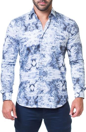 Men's Maceoo Luxor Skyscraper Sport Shirt (s) - Grey