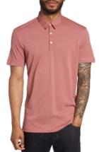 Men's Theory Bound Placket Air Pique Polo - Pink