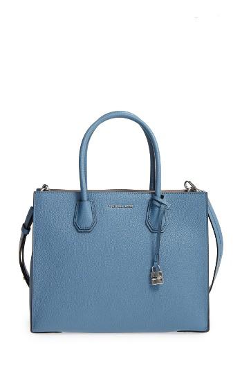 Michael Michael Kors 'large Mercer' Tote - Blue