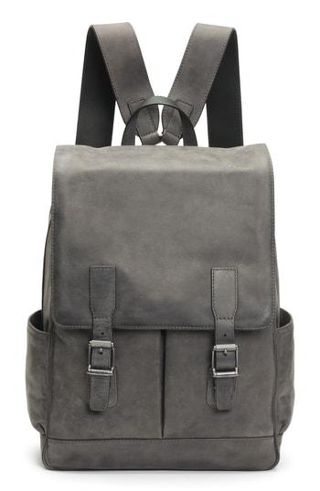 Men's Frye Oliver Leather Backpack - Grey