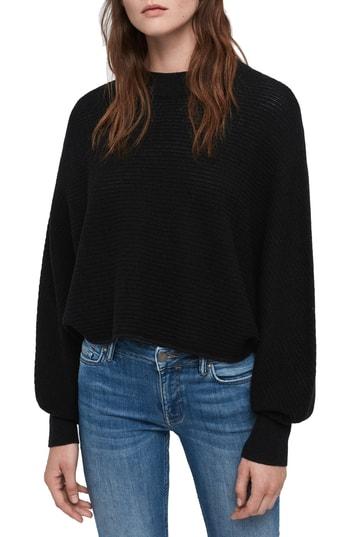 Women's Allsaints Gene Blouson Merino Wool Sweater