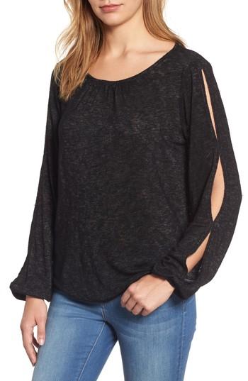 Women's Velvet By Graham & Spencer Slit Sleeve Knit Top