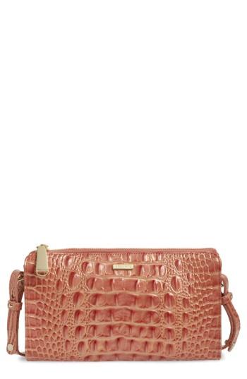 Brahmin Sienna Leather Crossbody Bag - Pink