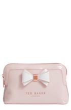 Ted Baker London Cosmetics Case, Size - Mid Pink