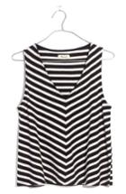 Women's Madewell Chevron Stripe Swing Tank
