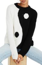 Women's Madewell Yin Yang Pullover Sweater - Black